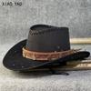 European and American Western Cowboy Jazz Hat Big Brim Knight Hat Outdoor Visor Hat Men and Women Travel Horseback Riding