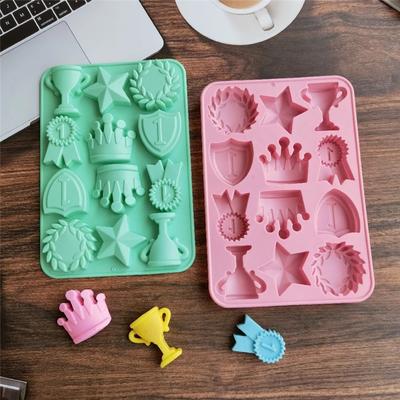 Medal Trophy Mold DIY Candy Chocolate Soap Mold Cake Decorating Tools Silicone Bakeware Molds for Baking Icing Molds