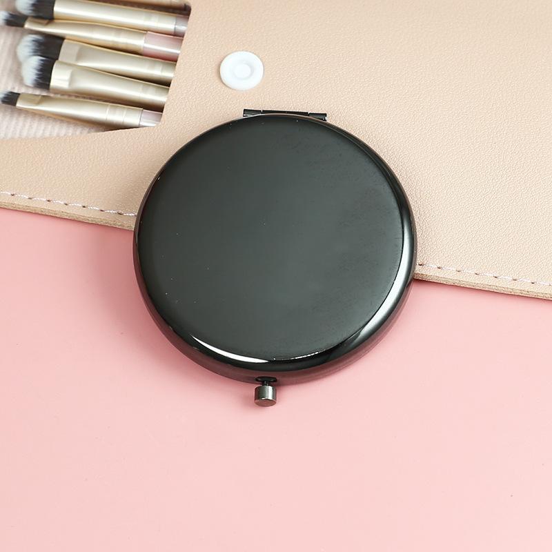 Metal Folding Compact Mirror, Double Sided Portable Small Makeup Mirror for Purse