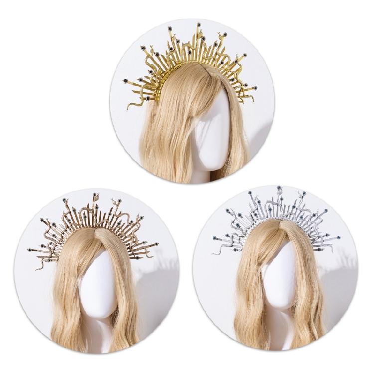 Dunkler Ton Schlangen-Kopfschmuck Gothic-Thema Event-Accessoire Cosplay-Stirnband Cosplay-Haarteile Party-Kleidung für Individualität