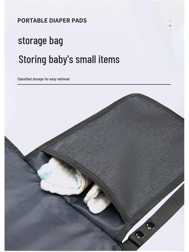 Portable Foldable Waterproof Baby Changing Pad and Diaper Bag