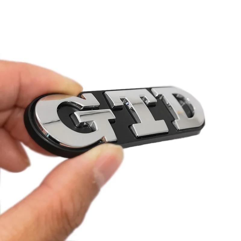 VW Polo Golf 4 5 1pcs Car 3D Metal GTD Decals Head Grill Emblem Rear Badge For VW VOLKSWAGEN Golf 2 4 5 6 7 8 R MK4 MK5 MK6 MK7 Styling Sticker