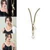 Elegant 18k Gold And Silver Zipper Lockbone Necklace For Couples Trendy And Minimalistic Design