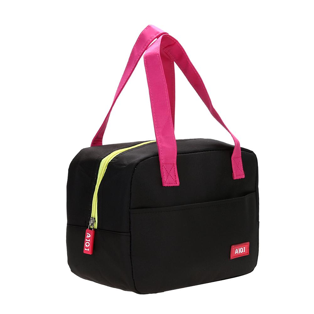 

Portable Waterproof Thickness Insulated Picnic School Lunch Bag чорний