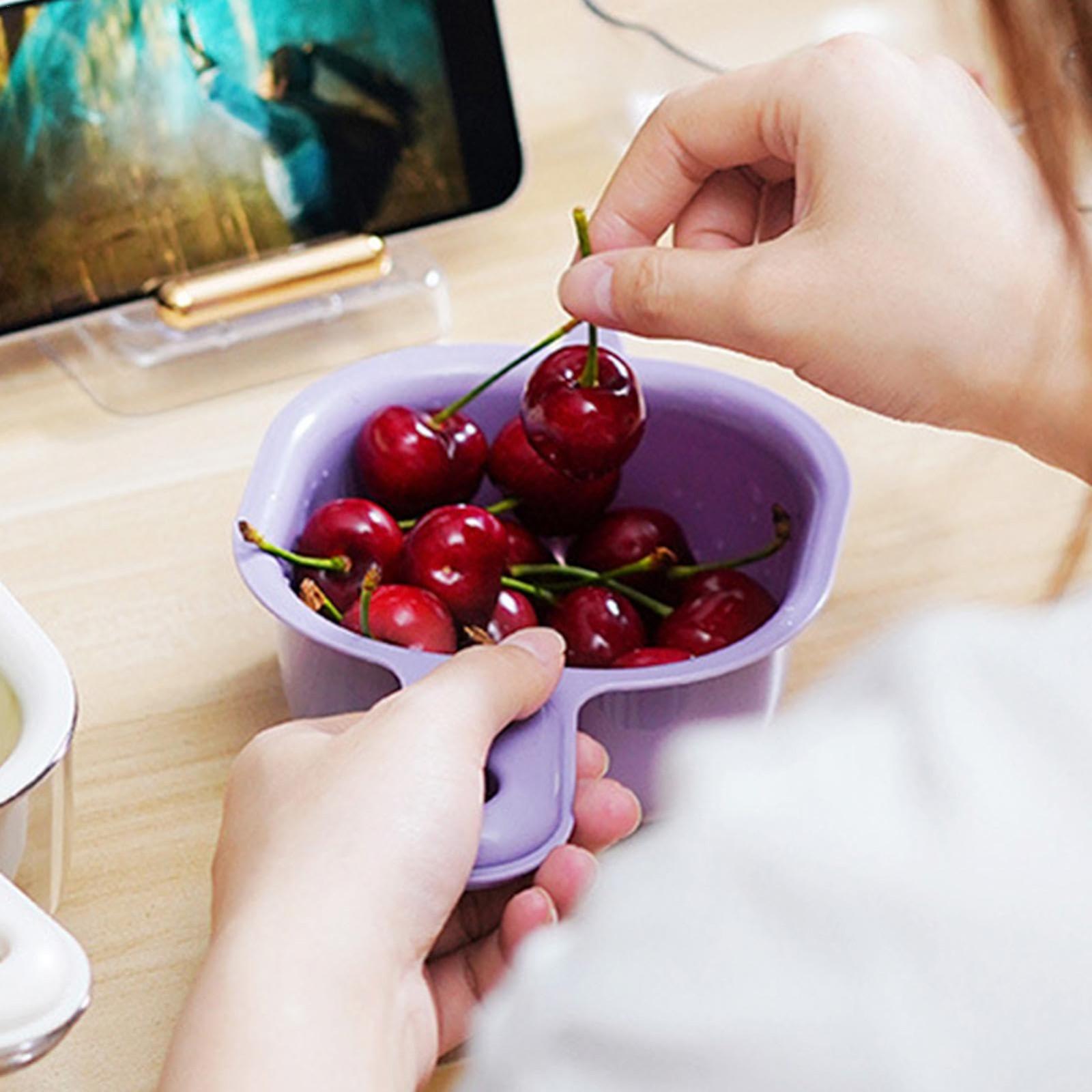 

Фруктовые ситечки, ягодные ситечки, двухслойная корзина для сушки на кухню с ручкой, съемная корзина для сушки сита One Size фиолетовый