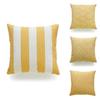 Premium Quality Mustard Yellow Geometric Cushion Cover For Seasonal Charm