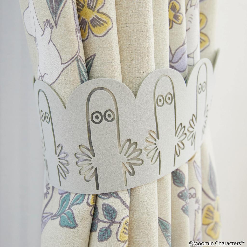 Suminoe Moomin Hattifattener Suede Light 49cm Pack of 2 Tassels, Gray, Approx. Long, A9001,