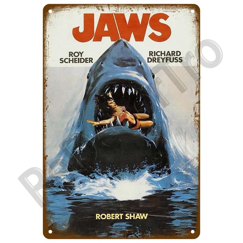HD Tin Sign Vintage Classic Movie Poster Wall Decor  Retro Iconic Film Metal Poster for Home Theater Man Cave Bar Decor