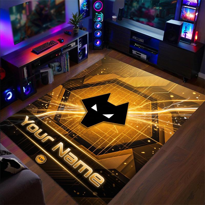 Crystal Velvet Rug Wolverhampton Wanderers Football Print Custom Name Text Floor Mat Home Decor
