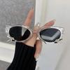 Trendy Cat Eye Sunglasses Women Men Retro Mirror Lens Stylish Sun Glasses Female Male Personality Colors