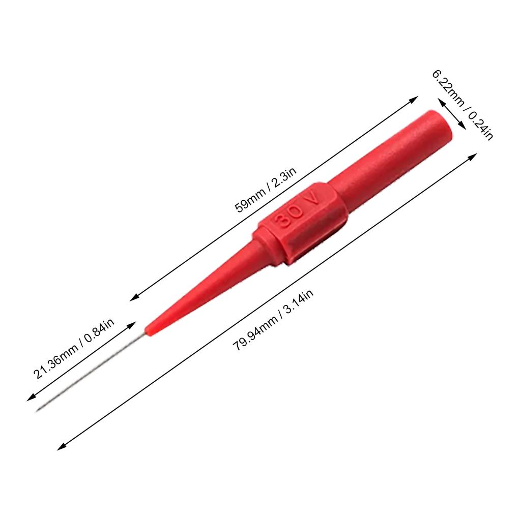 0.7mm Multimeter Test Probe High Temperature Resistance Detection Wire Piercing Probe for Car Repair