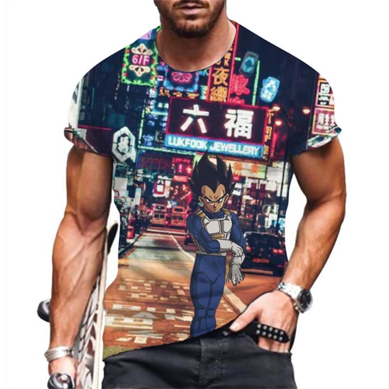 Dragon Ball Z Kid Goku Chibi Printed T-Shirt Summer Casual Short Sleeve Anime Tee Adult and child role-playing T-shirts
