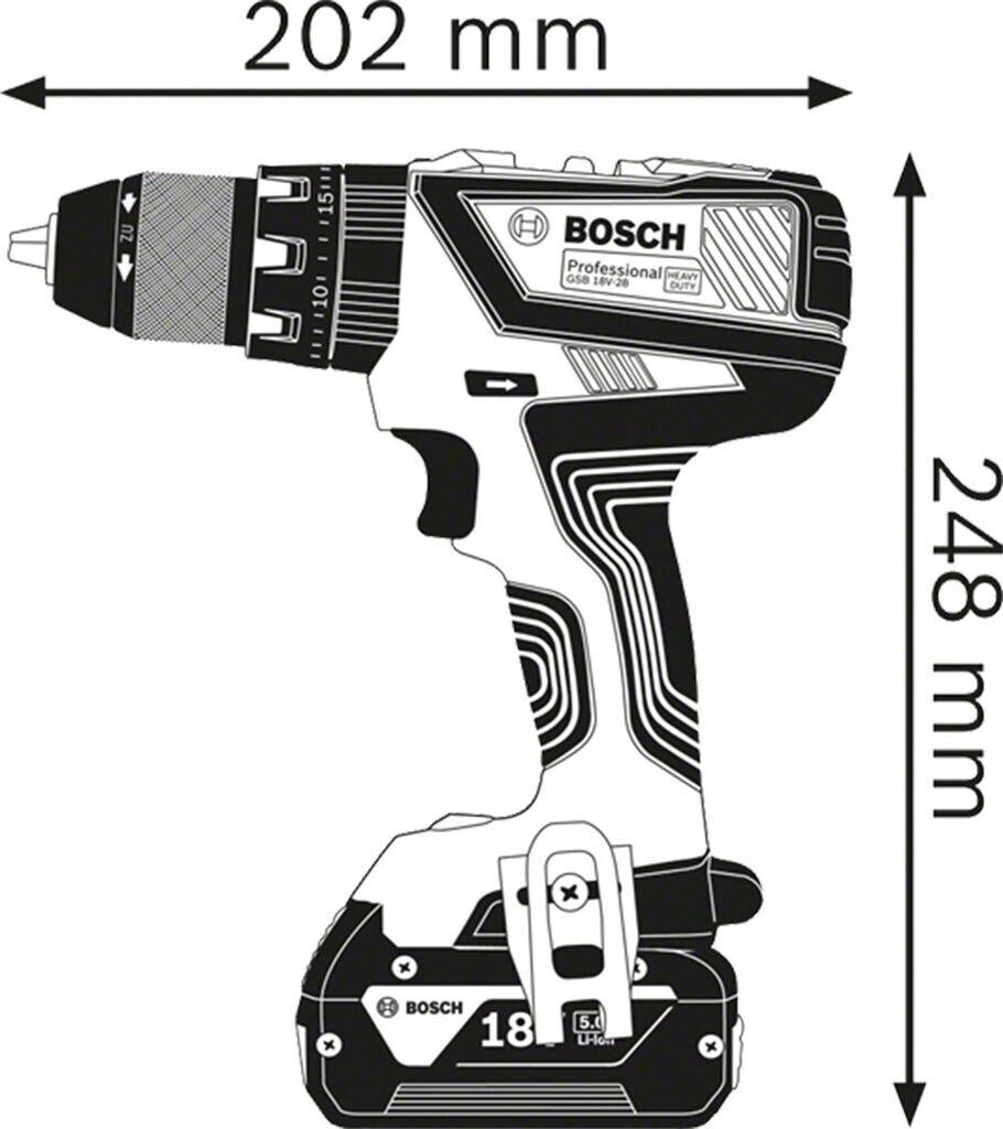 Ударный шуруповёрт Bosch GSB 18V-28 Professional0.615.990.M4C