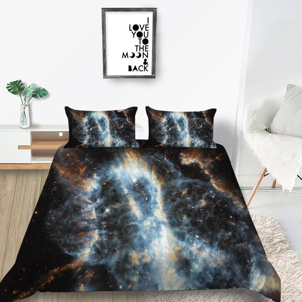 Duvet Cover Starry Sky Quilt Cover Starlit Bedding Cover Set 3D King Size Bedding Boy Girl Woman Man Breathable Bed Sets