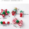Adorable Christmas Deer Snowman Baby Hair Clips 5-Piece Set Children's Holiday Side Hair Accessories Cute Baby Headwear