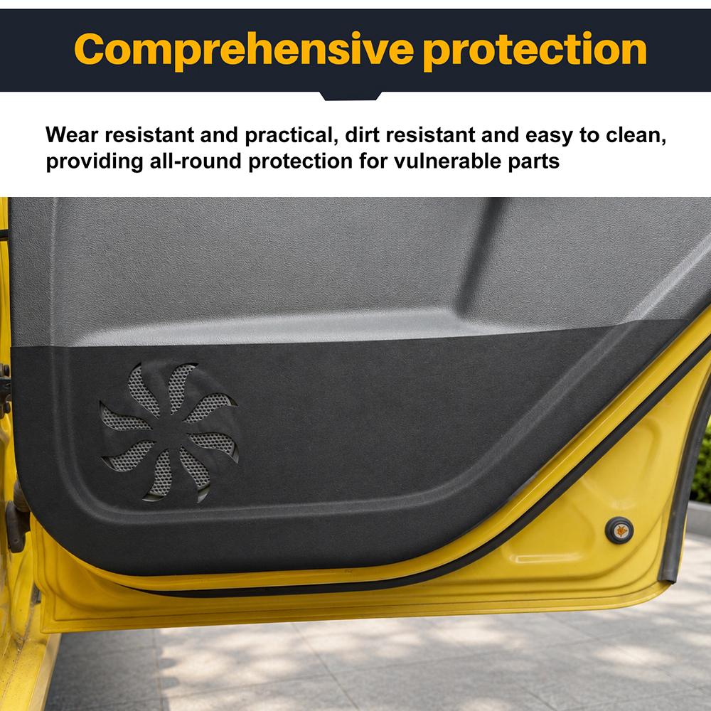 Premium Suede Leather Door Kick Mat For Ford Focus 2005 2006 2007 2008 Car Interior Protective Accessories 6Pcs