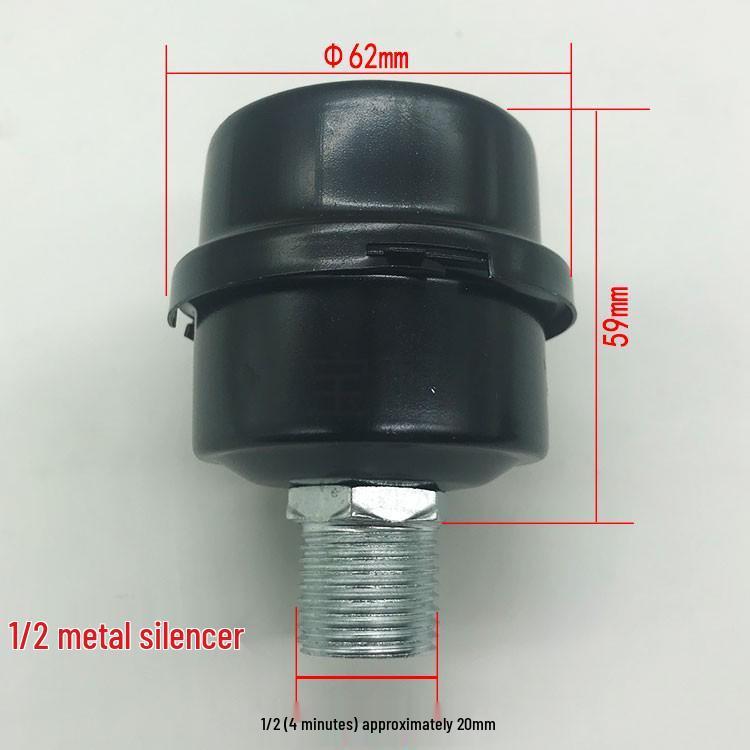 Leiser ölfreier Luftkompressor Schalldämpfer: 1/2" & 1/4" Hochdruck-Vakuumpumpen-Filterelement-Zubehör.