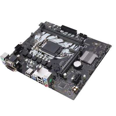 M.2 Computer Motherboard Support for LGA 1200 DDR4 2933 2666 2400 2133MHz Dual Channel Computer Mainboard with Serial ATA 3.0 RJ45 VGA Ports