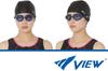 View V830YSA NB Swimming Made In with a Natural Fit and 3D Face Less Panda and Function with a Simple Women's Goggles, Japan, Pads, Marks, Anti-Fog