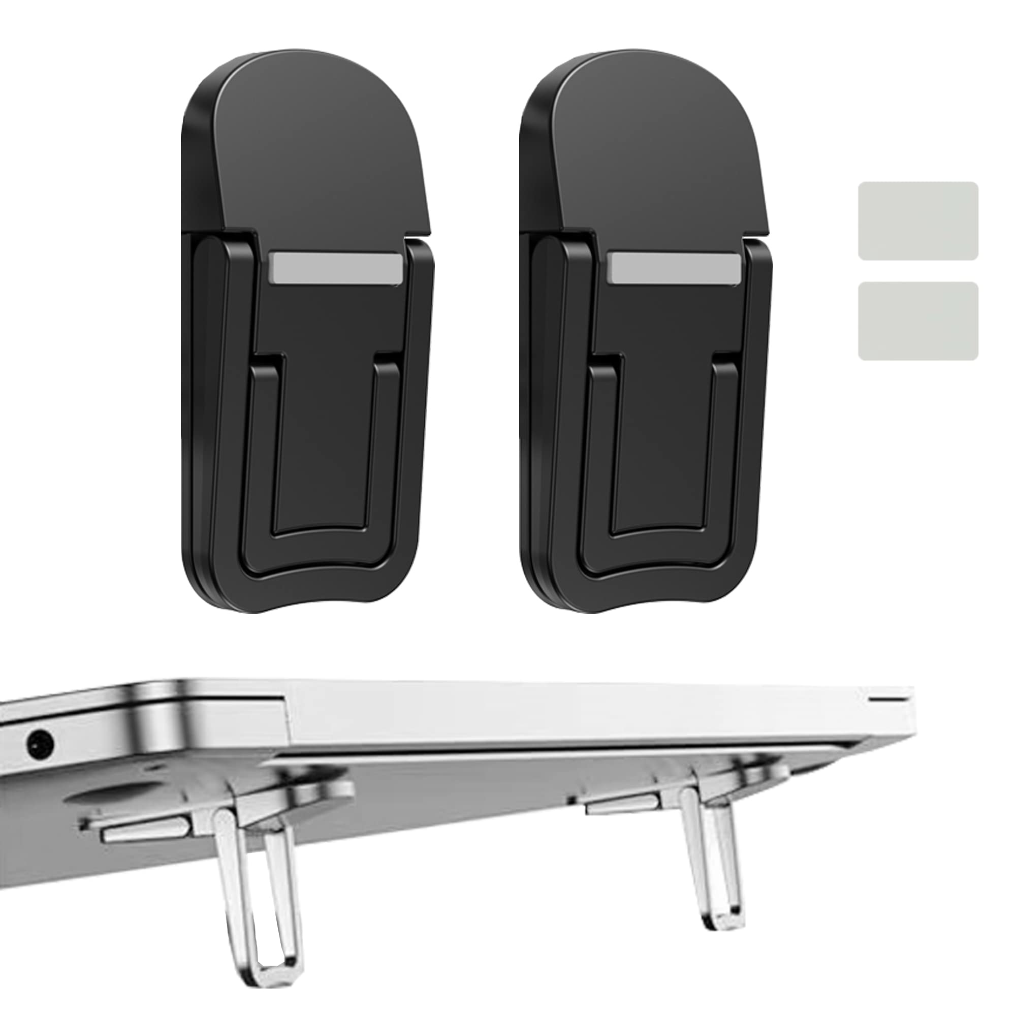 

AIYUJIWU Laptop Laptop PC Laptop Macbook PC Foot Zinc Heat Easy to Carry Stand, Stand, Holder, Stand, Ergonomic, Stick-on Type, Foldable, Heat, Alloy, чёрный