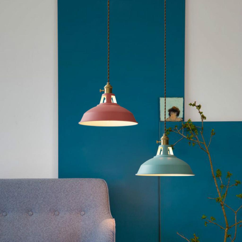 New Elegant Colorful Industrial Loft Pendant Light Adds Style to Restaurants and Kitchens - Unique Stylish Decorative Suspension
