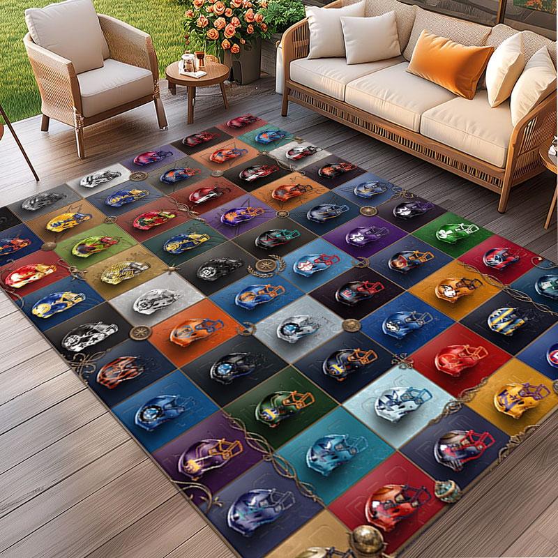 NFL Print Rug, Washable Floor Carpet, For Entryway Dorm Laundry Room Office Study, Home Decor Birthday Christmas Gift