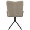 Dining Chairs 2 Pcs Swivel Light Grey Velvet