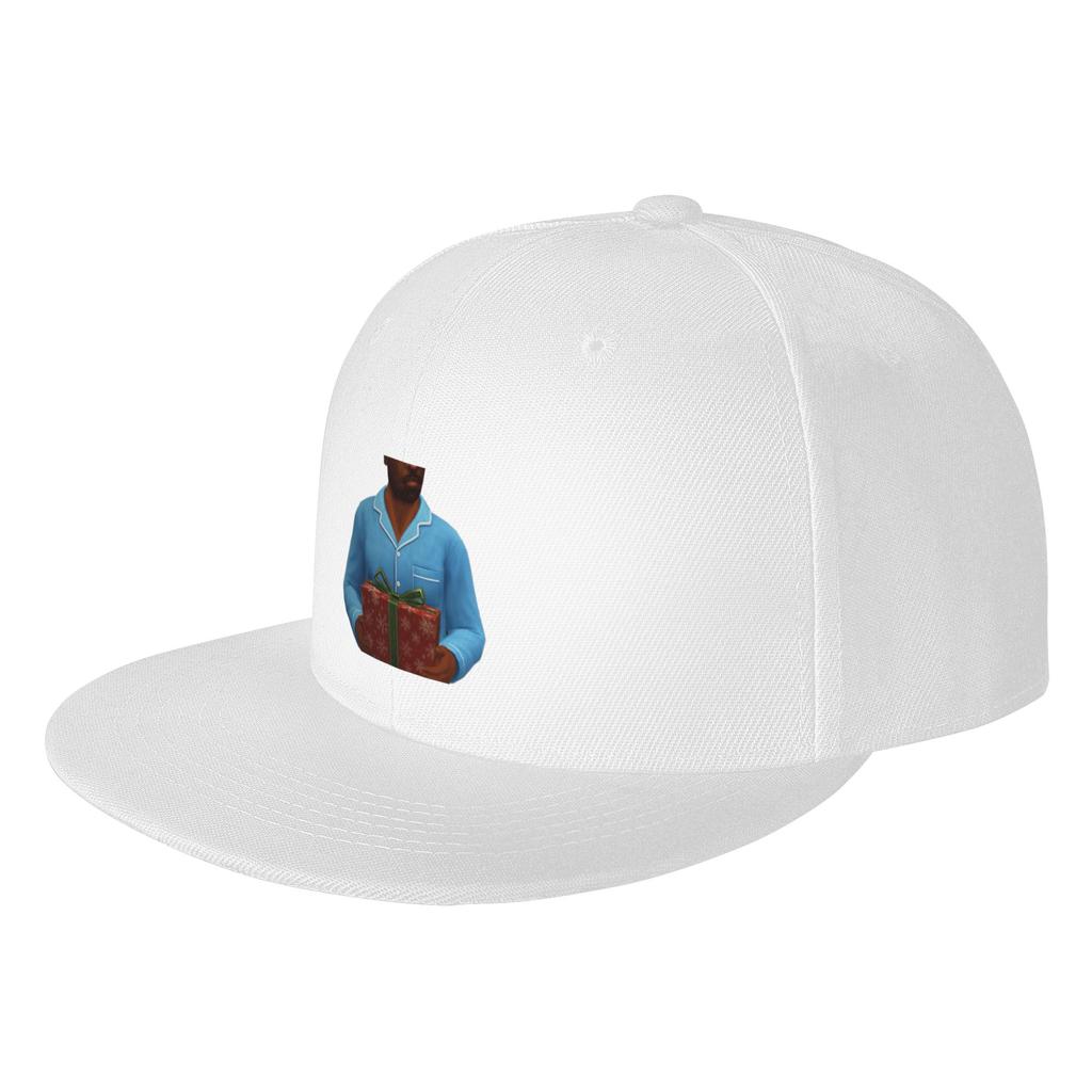 Fashion Vic Holding Christmas Present Flat Brim Sun Hat Street Skateboarding Womens Cap