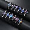 Bracciale Coppia Corda Mano 12 Costellazioni Multistrato Intrecciato Luminoso Gioiello, Unisex, San Valentino, Regalo di Compleanno