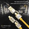 240W Multifunctionnal Cord 4-in-1 Fast Charging Data Cable Super Suitable For iPhone/Xiaomi/Huawei/Samsung Quick Charge Wire