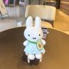 Plush Cute Rabbit Doll Cute Plush Backpack Pendant Rabbit Doll Keychain Bunny Keyring Backpack Hanging Decoratiion Birthday Gift