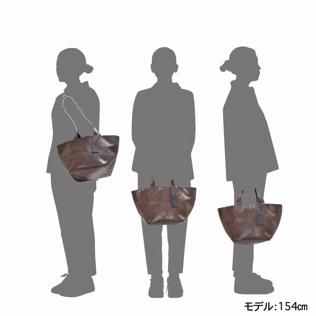 LEATHER CRAFT COMPANY Mini Sac Cabas, Cuir Italien, MINIMAL LMM-1006 (Marron clair)