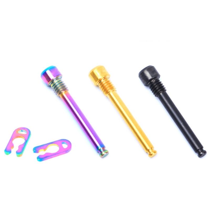 4mm Bolts Bike Disc Brake Pad Threaded Pin Inserts Screw Disc Brake Pad Fixing Pin for Threaded Hydraulic Disk Caliper