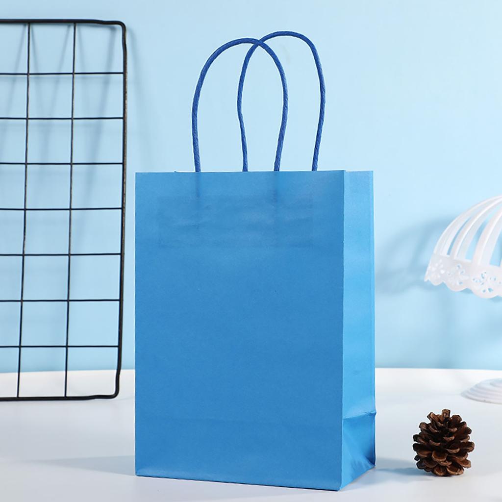 24 Pezzi Sacchetti di Carta Colorati Imballaggio Portatile Sacchetto Regalo Accessorio per Shopping Feste di Compleanno