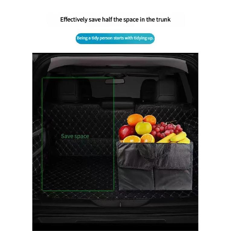 Environmentally Friendly Foldable Large Capacity Car Trunk Storage Box Wear-resistant And Waterproof Suitable For Car SUV Trunk