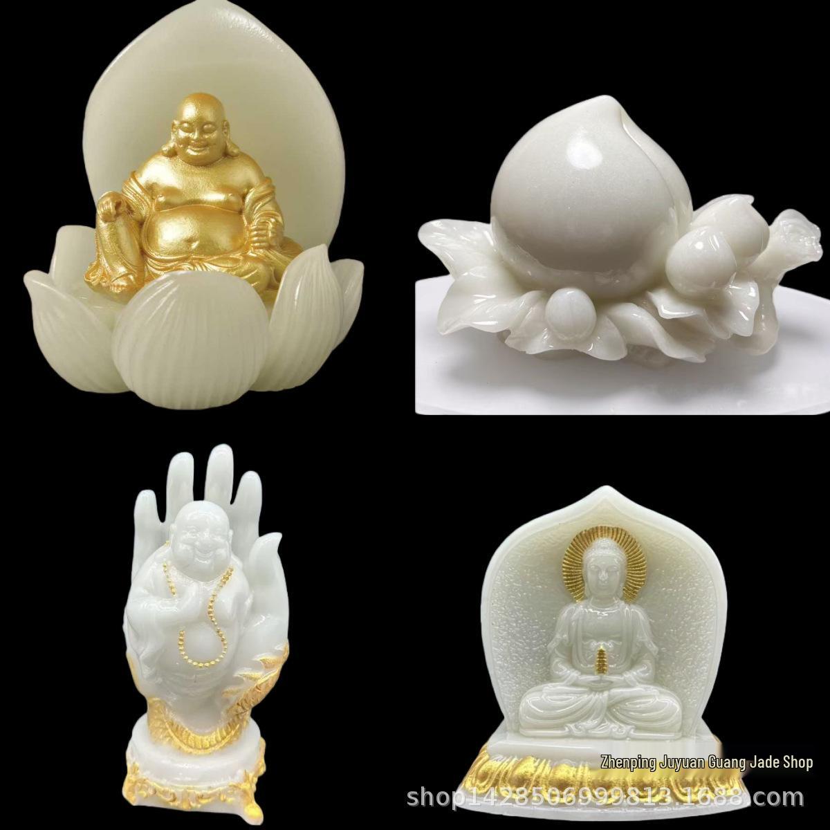 

Luminous Guanyin Stone Figurine: A Three-Dimensional Ornament for Wealth & Blessings in Your Bedroom, Hallway, or Office. Luminous Buddha Hand