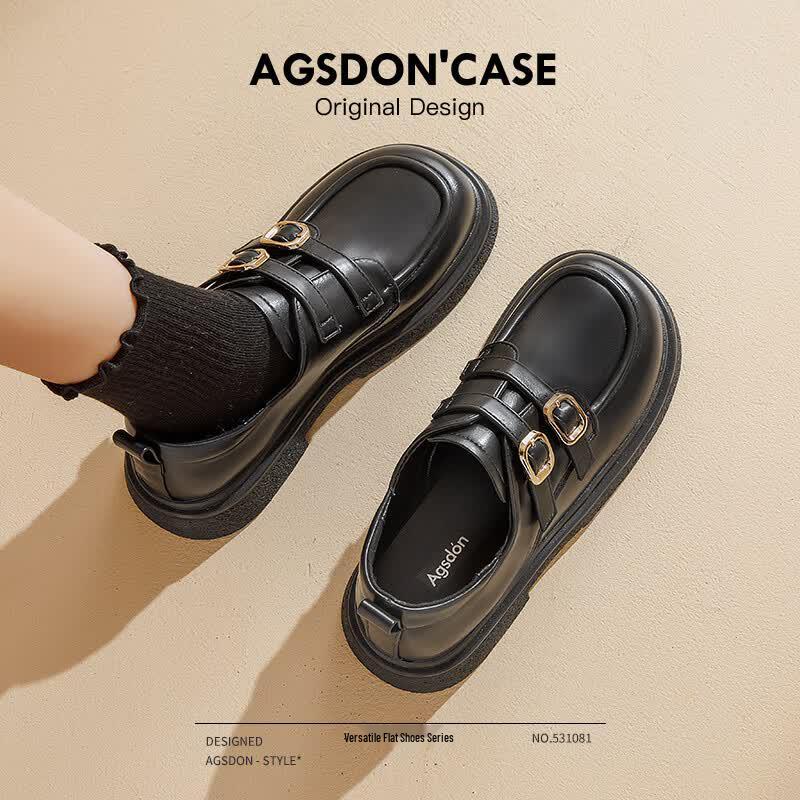 Agsdon Women s Retro Commuter Loafers 36