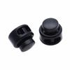 10 Pcs/Pack Cord Lock Toggle Clip Stopper Plastic Black For Bags/Garments Size:15mm*14mm