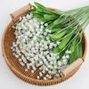 10pcs/set Simulation Green Plants Lily Valley Bride Hold Bouquet Home Decoration FIower Supplies High-End Wedding Prop Wholesale