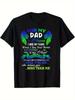 UnisexS Memorial TShirt for Dad In Heaven In Loving Memory Shirt with Name Date Comforting Angel Wings Heart Design Comf