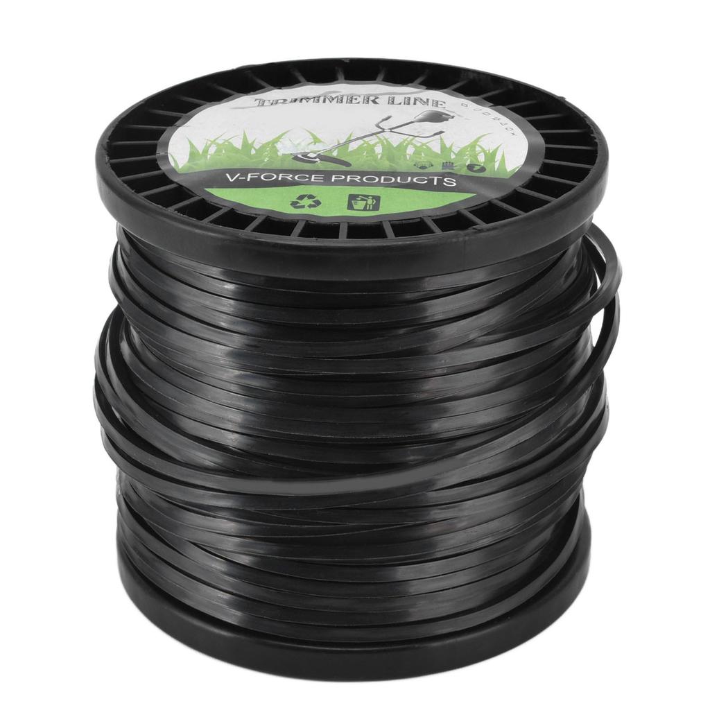 Round String Trimmer Line for 3.3mm Black High Cutting Efficiency Trimmer Line for Most Lawn Mowers Farm