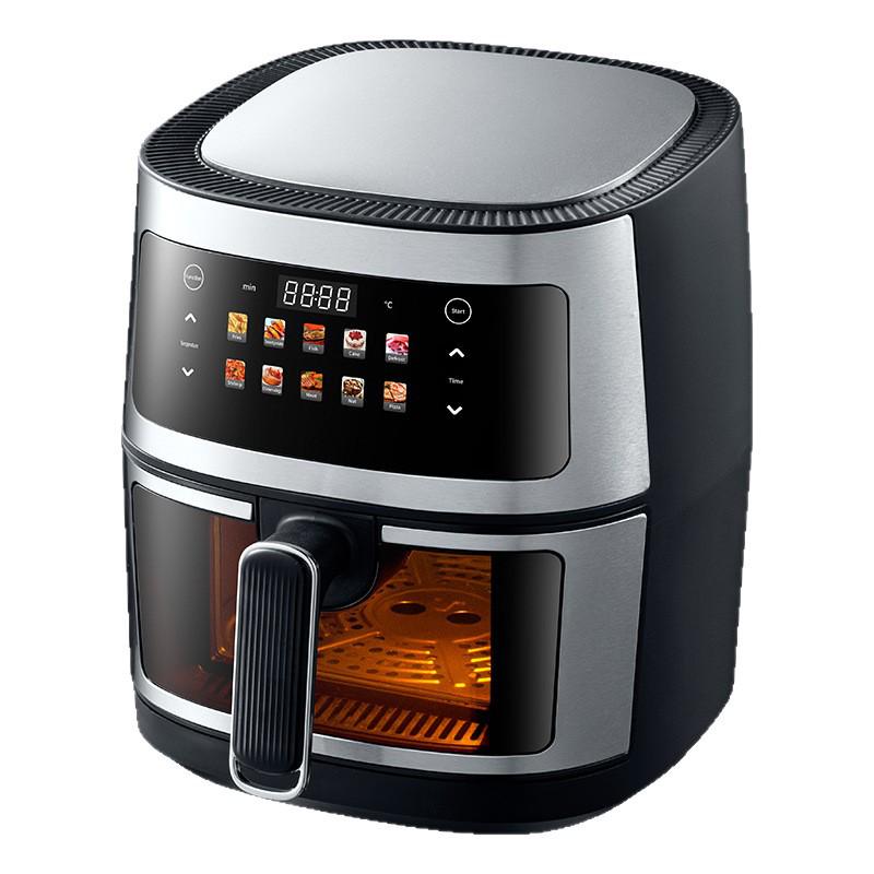 8L Large Capacity Home Air Fryer with EU Standard Touchscreen Display