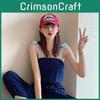 Summer Fashionable Vintage Baseball Cap With English Letter Embroidery For Women