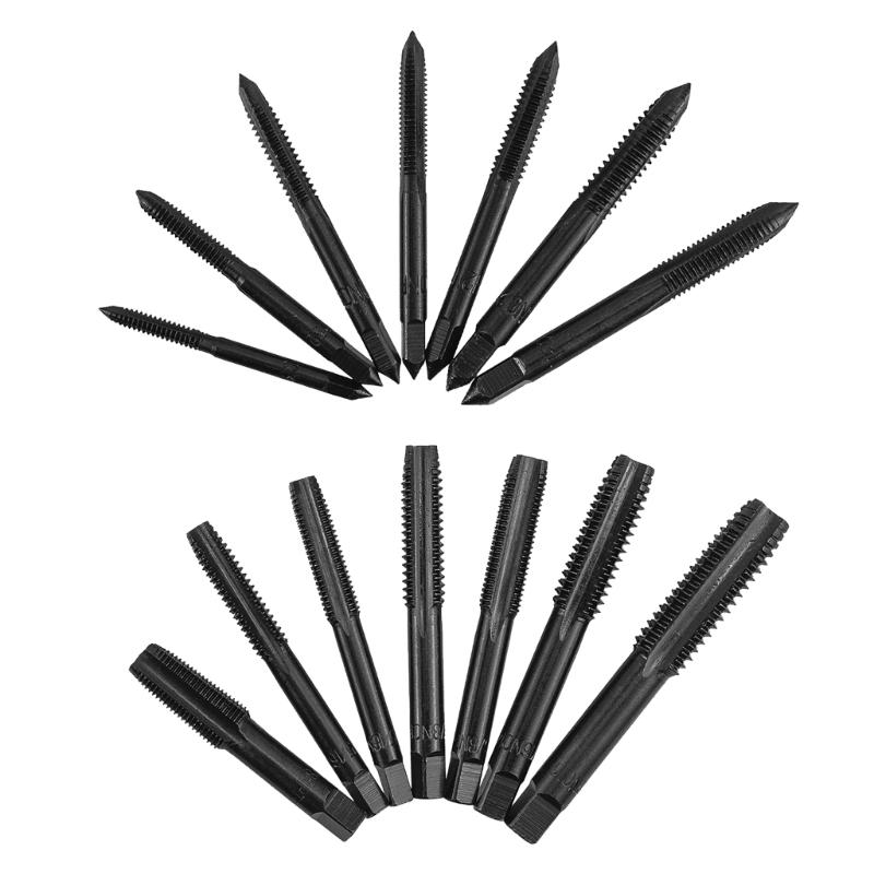 14Pcs Tap Metric Straight Flute Hand Tap Set High Speed Steel Machine Tap Set for Clocks Watches Tapping Repair Tool 1