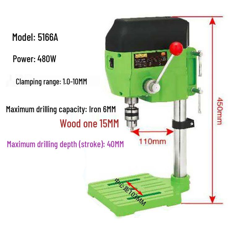 Portable Precision Mini Drill Machine with All-Copper Motor and Drill Bits