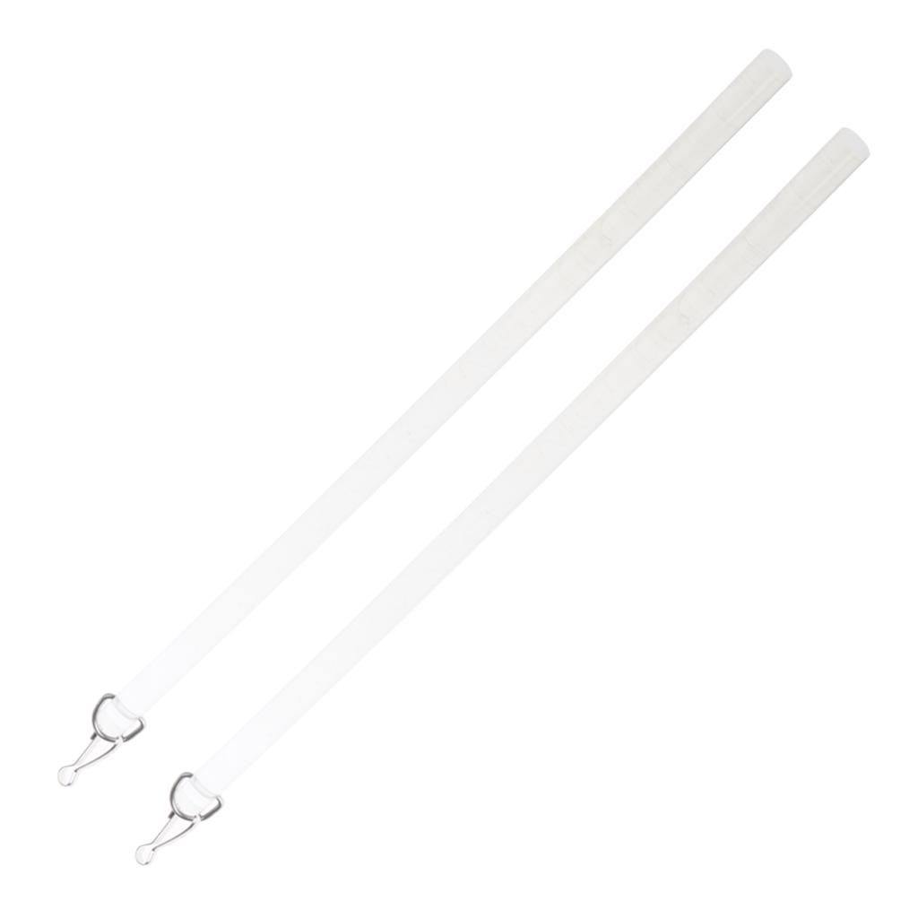 Juego de 2 Varillas de Tiro de Plástico de 12 Pulgadas para Operar Cortinas para Abrir Cortinas de Ventana Varilla de Tiro para Cortinas con Gancho de Metal