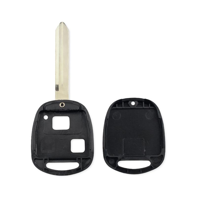 KEYYOU For Toyota Yaris Carina Corolla Avensis RAV4 Echo Camry Remote Key Shell Case Fob TOY47 Blade 2/3 Buttons With Rubber Pad