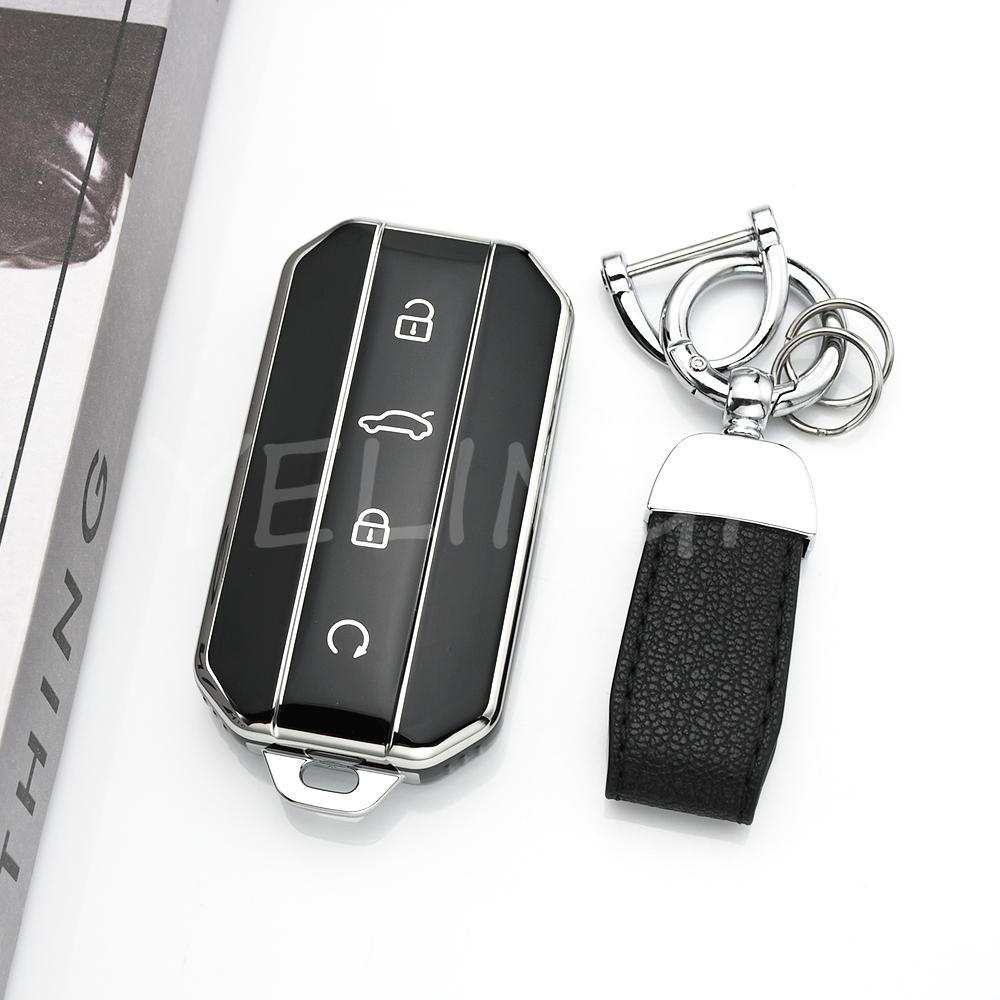 4Button Tpu Car Key Case Cover For Chery Jaecoo J5 J7 Protection Key Shell Bag Keychain Housing Holder Car Accessories