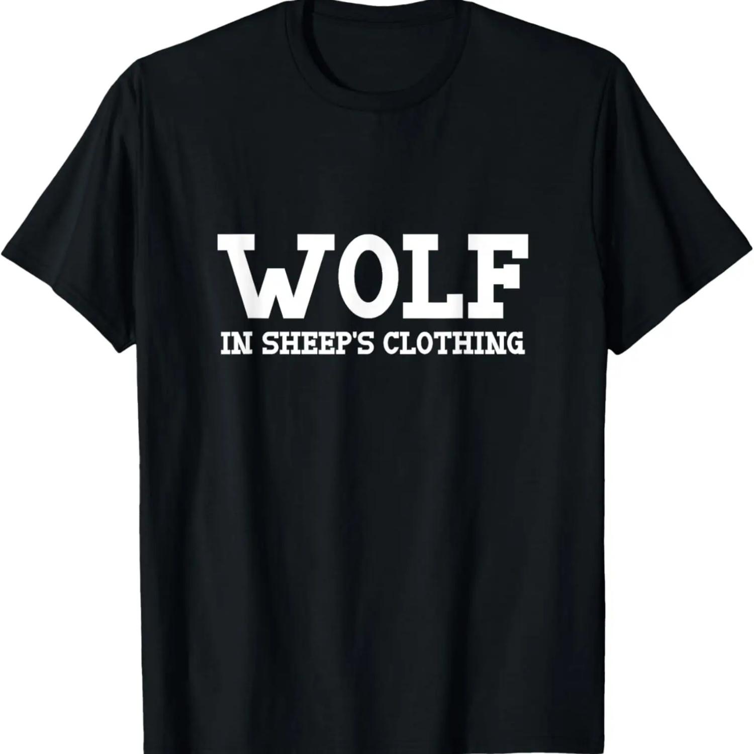 Wolf in sheep s clothing Halloween Costume Sheep Wolves T-Shirt S