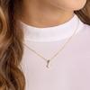Swarovski Fan-Shaped Single Diamond Necklace Women necklace Gold 5459394